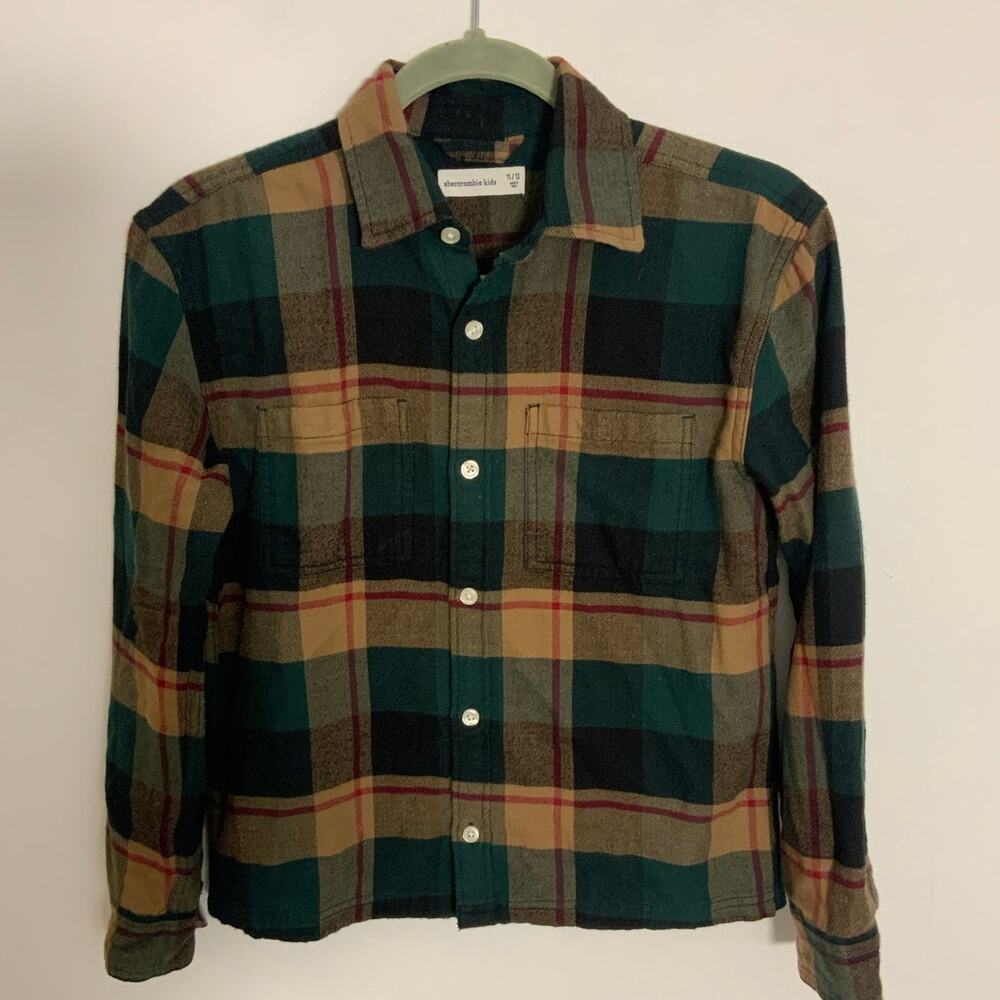 Abercrombie Kids Plaid Flannel shirt size 11/12